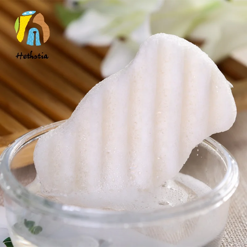 Black body cleaning dry konjac sponge private label