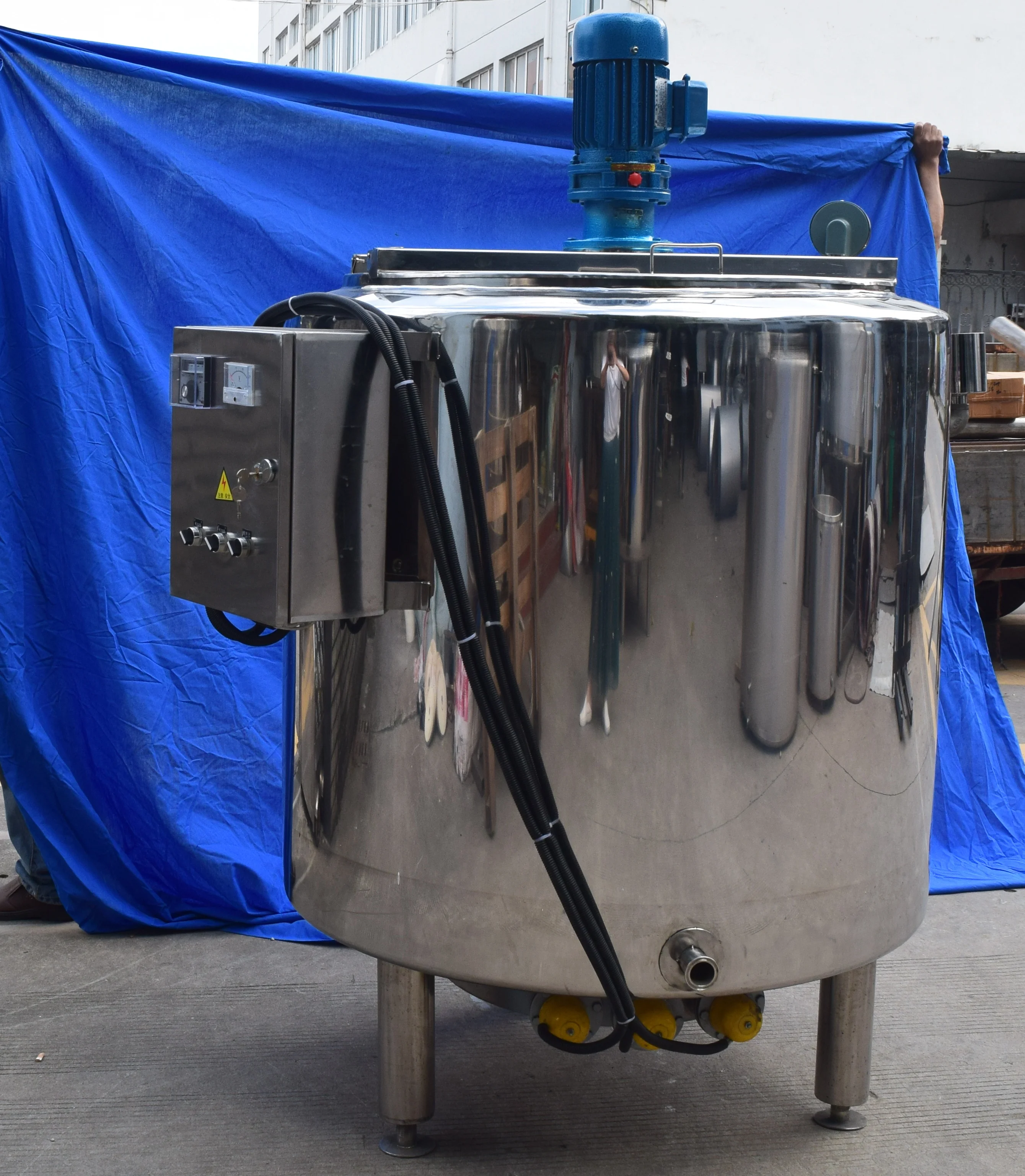 Stainless Steel  soft drink Materials Juice Mixing Tank  1000 L