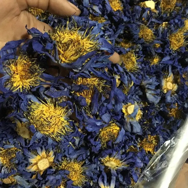Органические пакетики Nymphaea Caerulea Eu стандартные сушеные Цельные цветы Красивые цветущие органические синие лотоса для сна