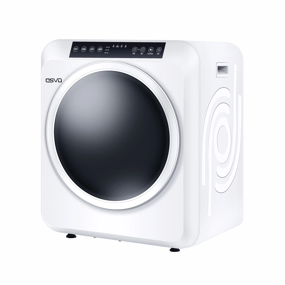 User-Friendly Timed Dry Child Lock LED Touch Quiet White 220v UV Automatic Tumble Clothes Dryer