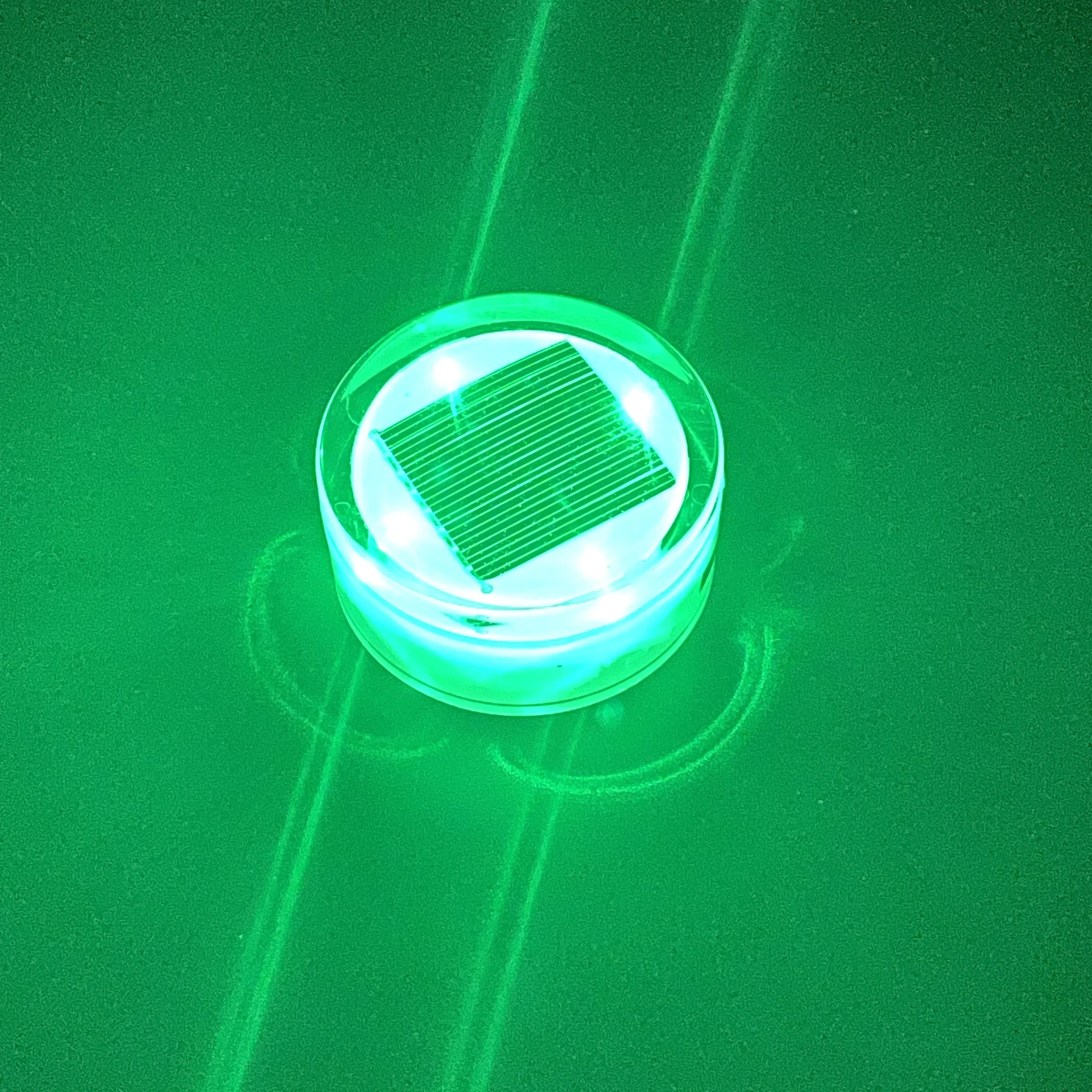 Led RGB Ground Lights Outdoor Solar Recessed Buried Floor Lamp Garden Landscape Lighting Underground Light