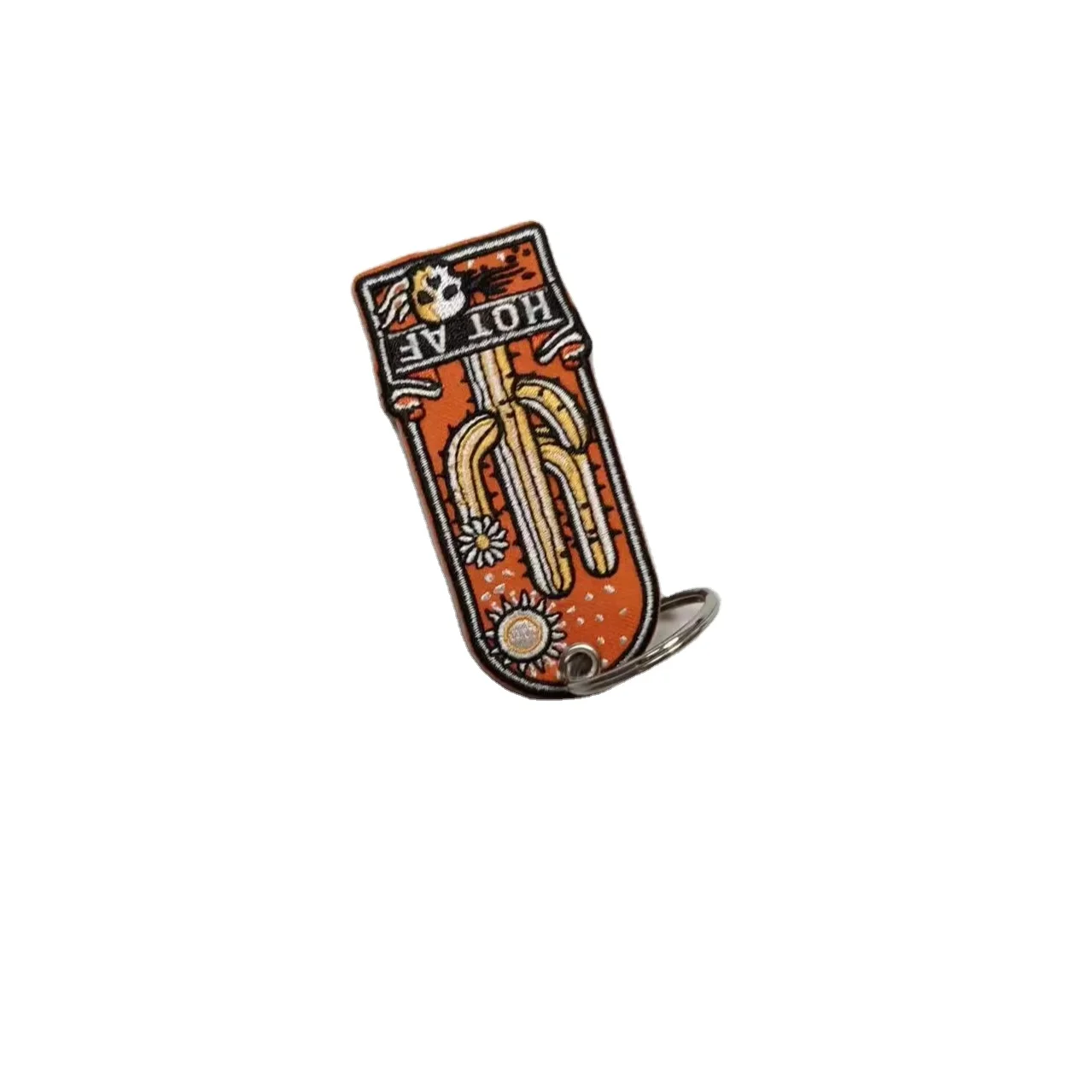 Customized logo cheap embroidery patch personalized key EMB badge bag schoolbag patches  factory wholesale