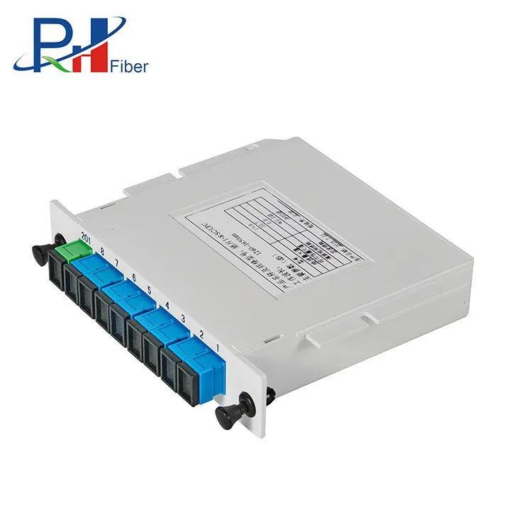 PHX Factory Price 1x4 1x8 1x16 1x32  1x64 PLC Spliter for FTTH