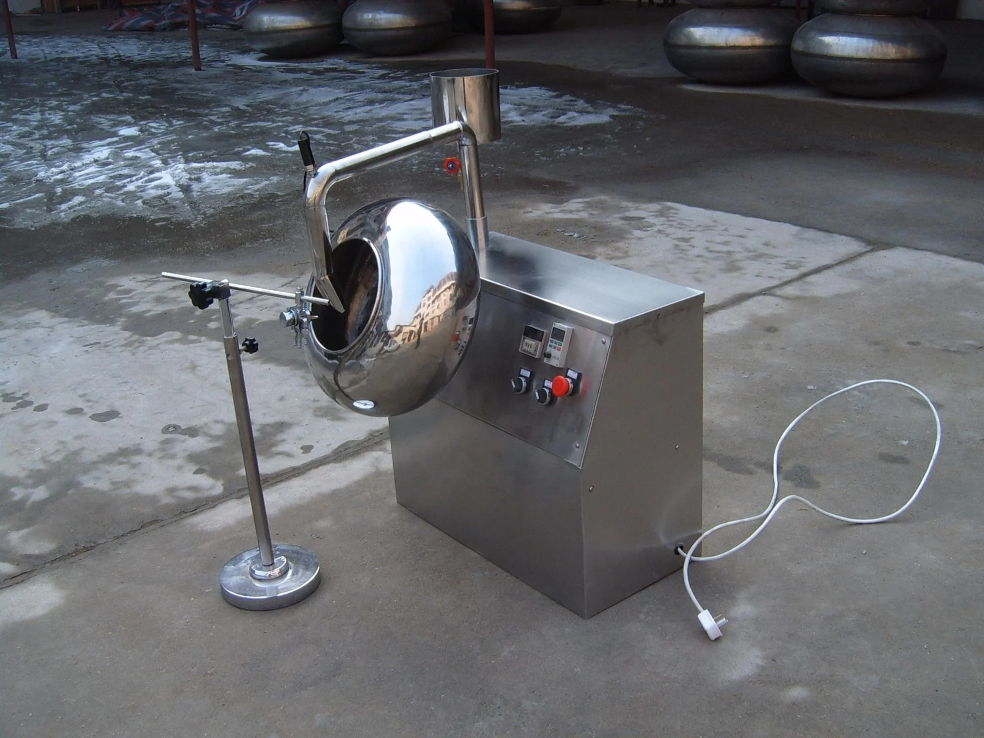 BTJ Candy chocolate sugar Powder nut peanut ball coating Coat Oven pan machine