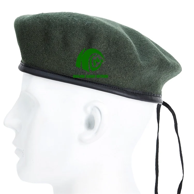 Custom Wholesale Tactical Soft Wool Beret Officer Uniform Dress Beret Hat
