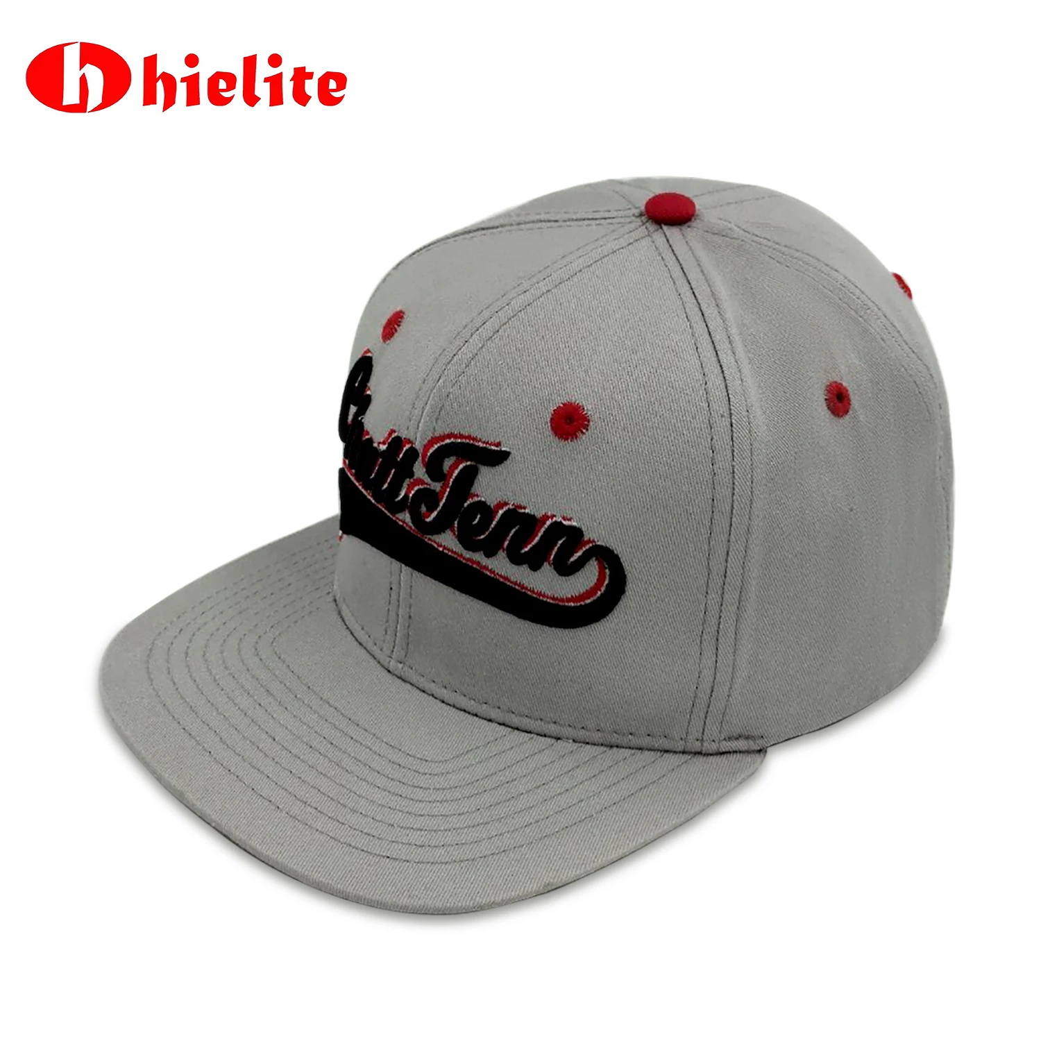 Snapback Cap Gray Hat Embroidered Embroidered Holes Good Air Permeability Fashion Sports Original Equipment Manufacturer
