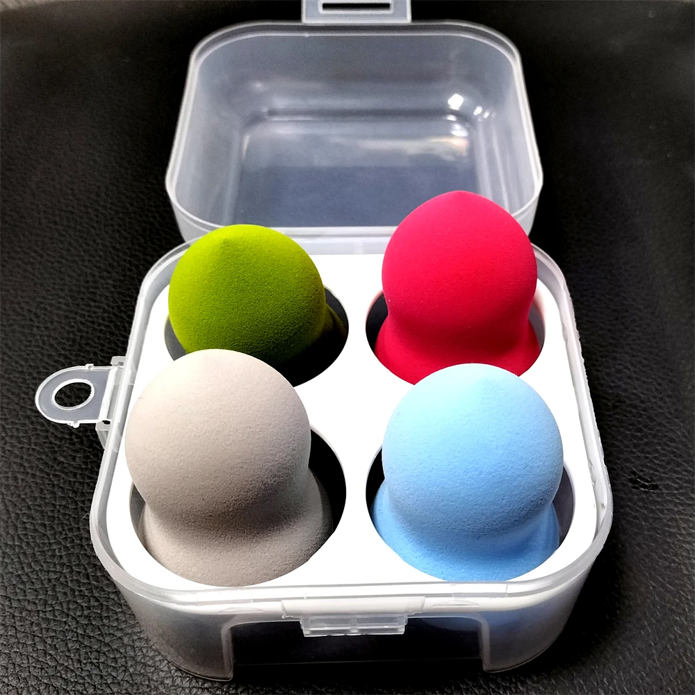 Docarelife Makeup Accessories Latex Free Soft Vegan Cosmetic Foundation Customized Colored Shapes Face Powder Puff Makeup Sponge