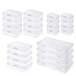 Custom Small Packing Case Transparent Portable Multi Purpose Small PP Material Boxes Clear Mini Storage Plastic Box for Jewelry