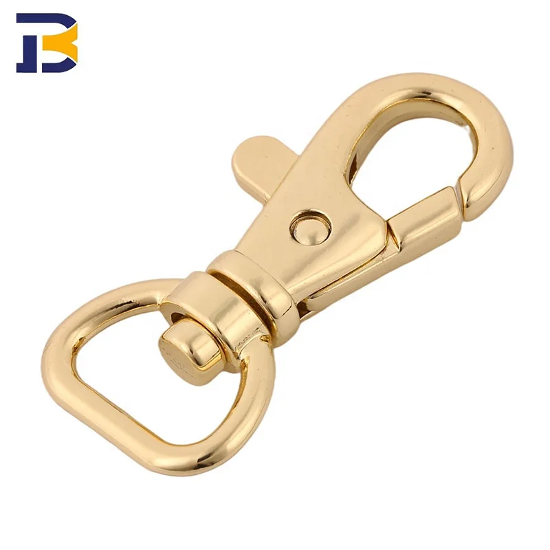 Manufacturer Promotional Small Lock Climbing Keychain Snap Hook Safety Heavy Duty Metal Spring Clip Hook Aluminum Carabiner