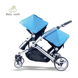 new two seats  Muti-functional 2 in 1baby pram baby buggy joggy twin baby stroller with EN1888 AND As/nz2088