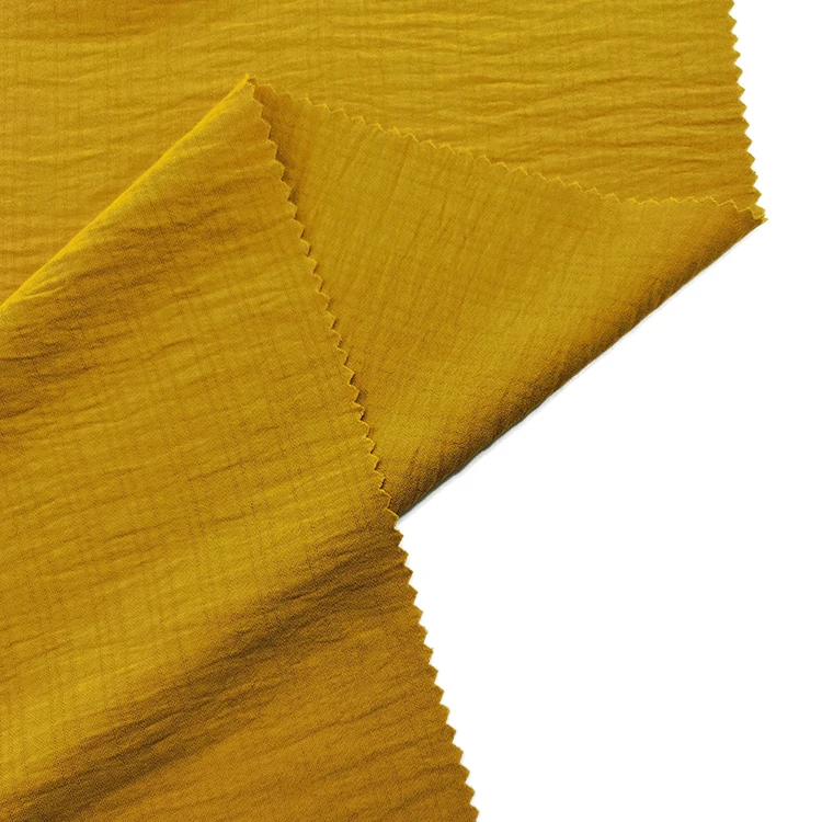 Muslim Clothing Fabric Woven Dobby Airflow Cey Plain Dyed 100% Polyester Twill Effect Fabric