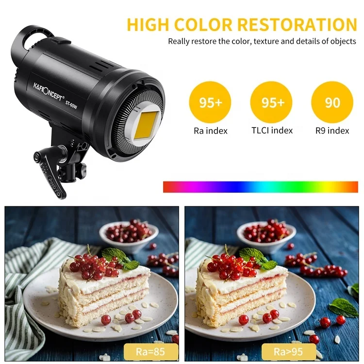 K&F Concept studio lighting photography light room photo studio light kit for indoor