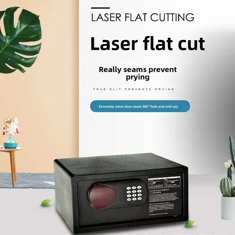 High-End Digital Password Storage Locker Hotel Side-Opening Thickened Anti-Theft Safe for Home Office or Apartment Use