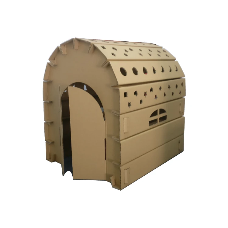 100% Recycled Material funny cardboard playhouse  cardboard toys  for 3-12 years children