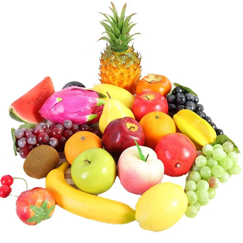 Faux Mixture Fruits Artificial Red Apples Grapes Clusters Pack Simulation Fruit Fruit Modle for Party Christmas Photoshoot Decor