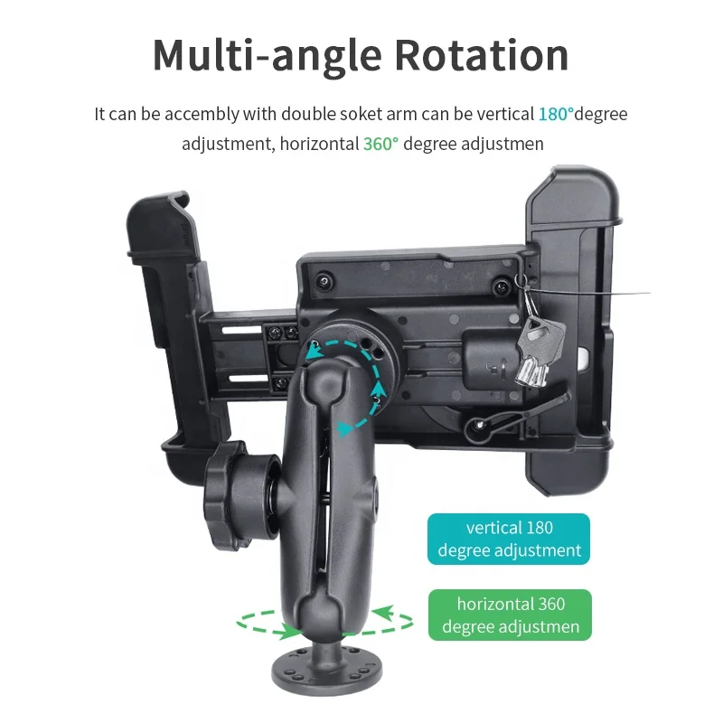 Anti-Theft Tablet Security Stand Table Mount Desktop Tablet Case Holder with Lock for Panasonic FZ-G2 tablet pc
