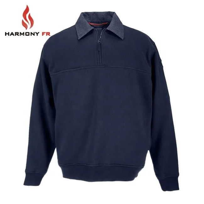 Custom EN11611 FR Fleece Sweatshirt Fire Resistant Knitted Clothing