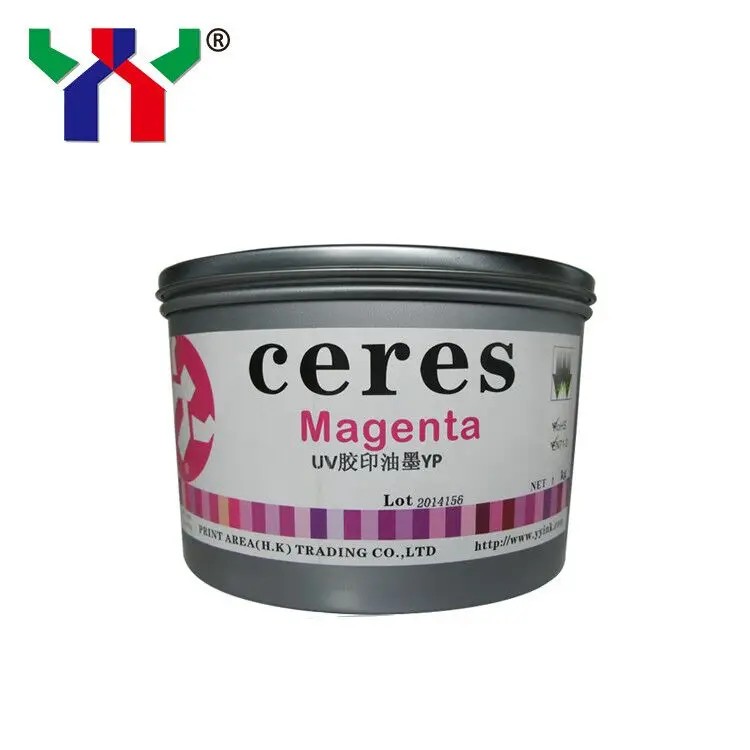 Высокое качество Ceres УФ офсетная печать чернила YP для пластика, желтый, 1 кг/банка