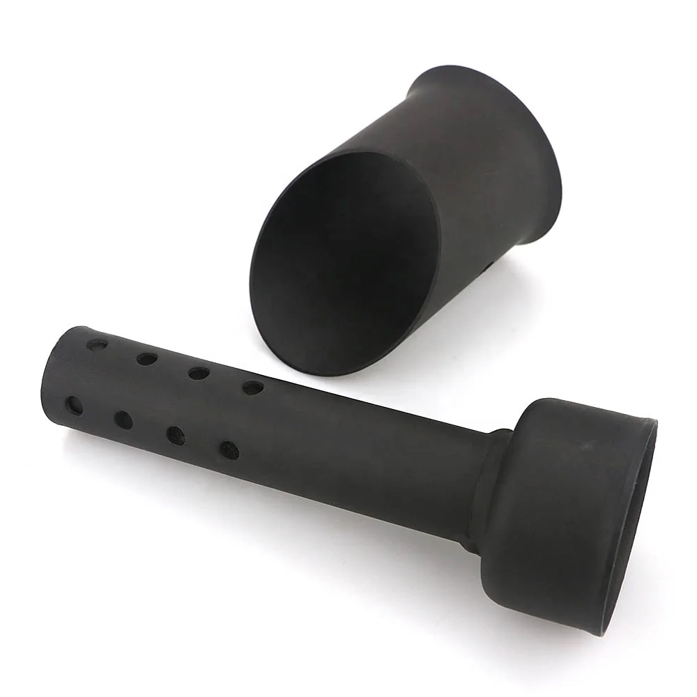 REALZION Motorcycle Half Case Black Carbon Steel Exhaust Pipe Muffler For KTM DUKE 250 390 2017 2018 2019