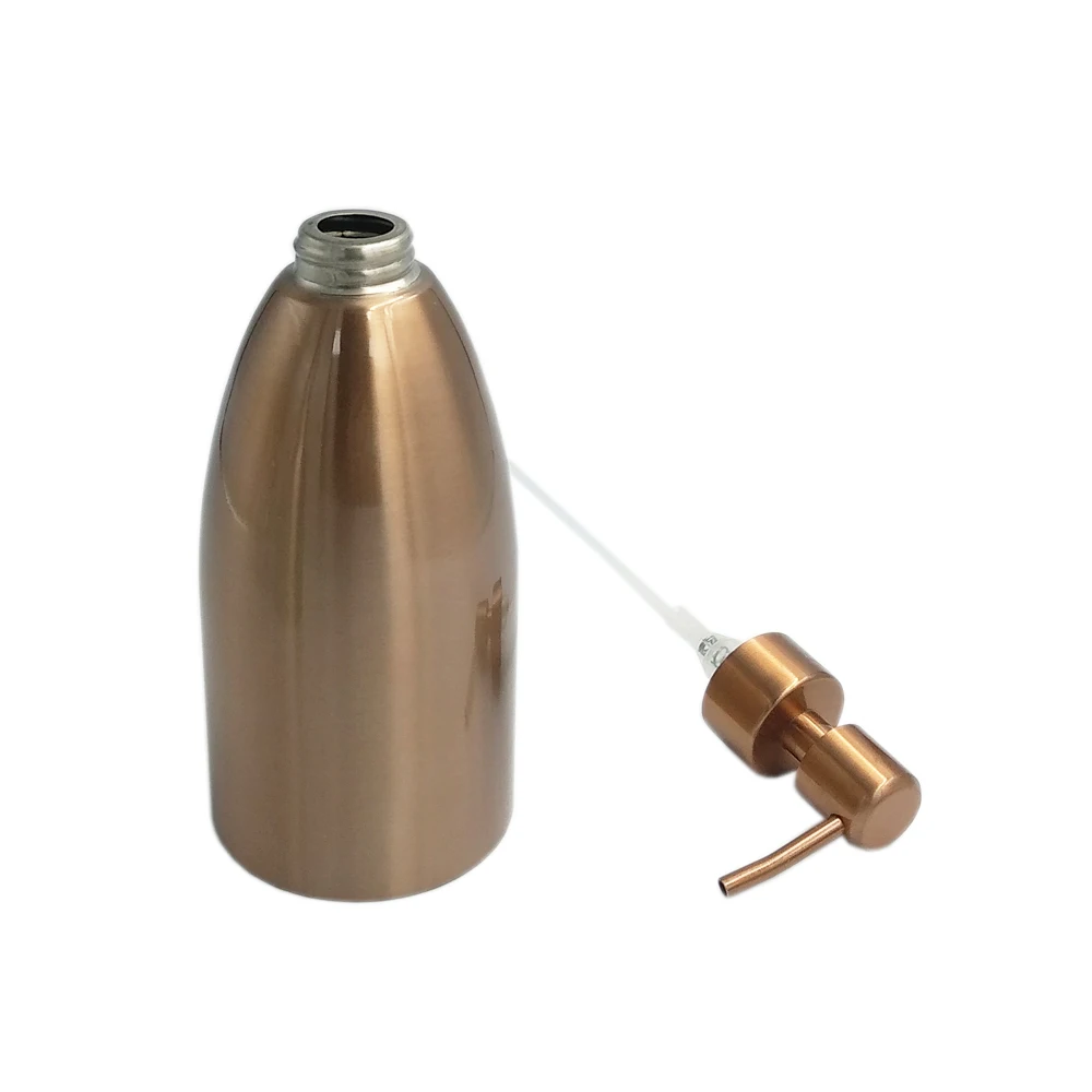 250ml 300ml 350ml 400ml 500ml 600ml 700ml 800ml Stainless Steel Refillable Bathroom Bottle for Shampoo