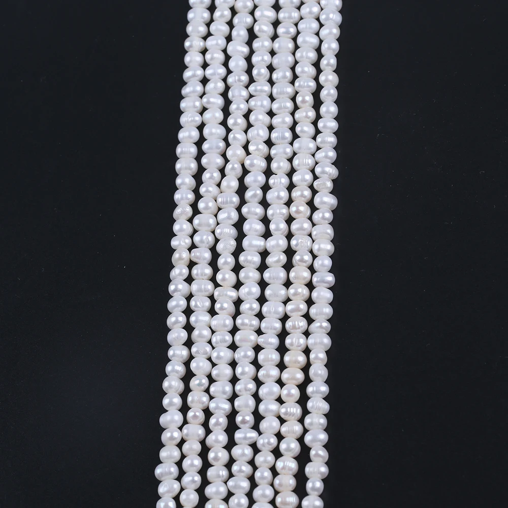 Wholesale  5-6mm  Potato  Pearl  Strands River Pearls For Pearl-Jewelry