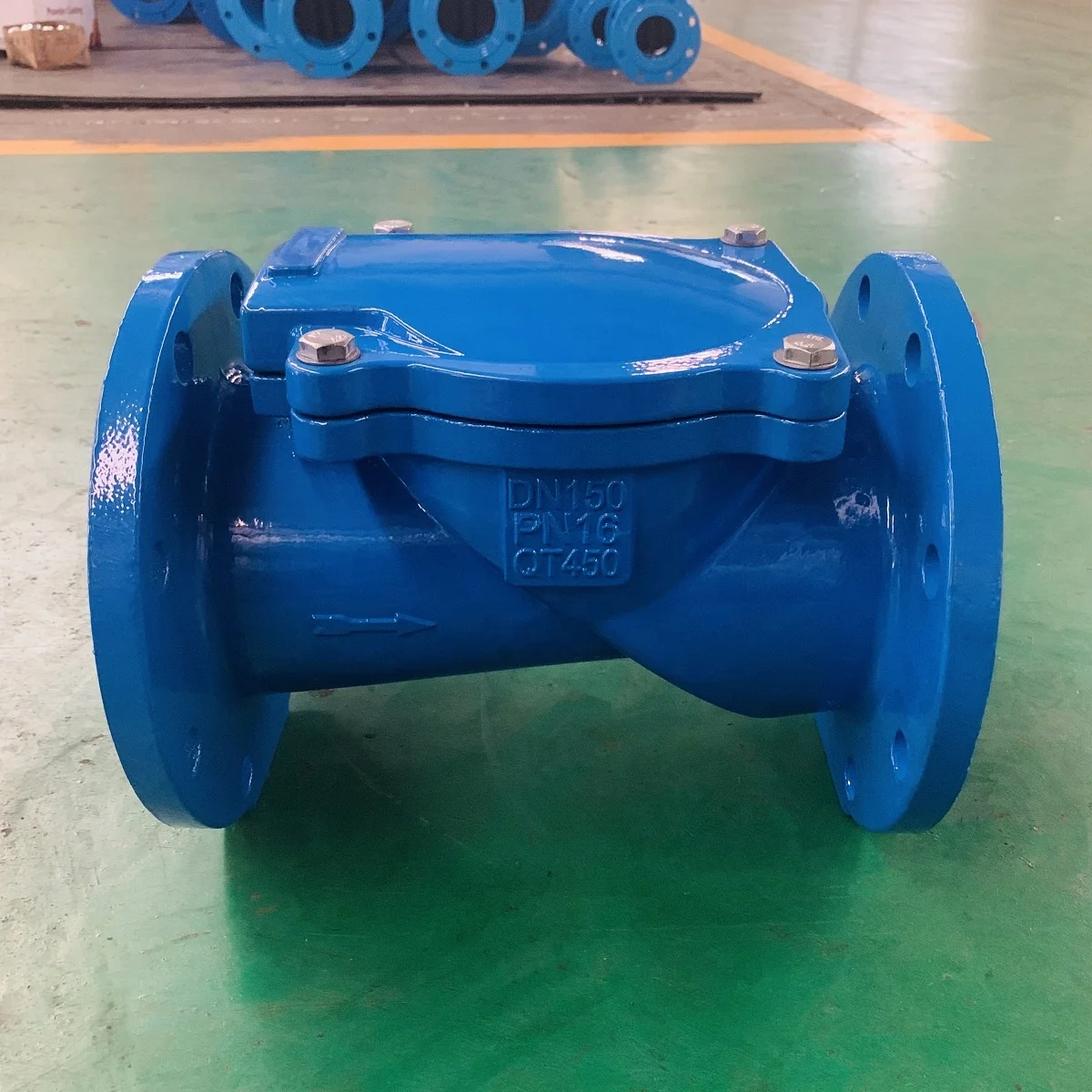 Обратный клапан из ковкого чугуна с резиновой заслонкой, клиновидный обратный клапан