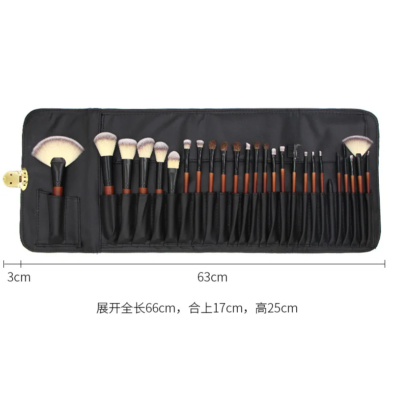 26pcs   Brushes Natural Hair Wooden  Makeup Brush Set Professional