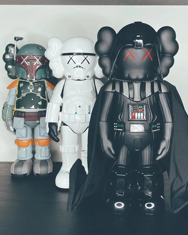 Hot Sale black white Starwar Dolls 25cm Kaw Action Figures Toys PVC Collection Model Gifts