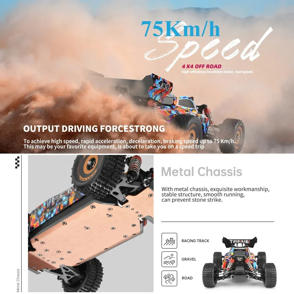 1/18 игрушечный автомобиль с дистанционным управлением 75 км/ч 2 4 г