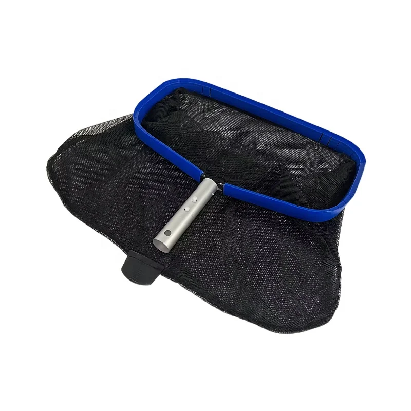 Professional Heavy Duty Swimming Pool Leaf Skimmer Rake with Deep Double-Stitched Net Bag
