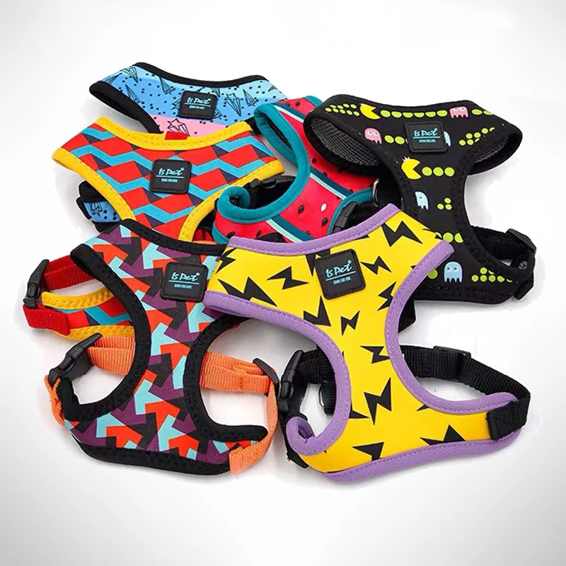 Dog Cat Harness for Pug Small Medium Dogs Pet Adjustable Vest Walking Lead Leash for Puppy  Collar Cat Pet Dog Chest Strap Leash