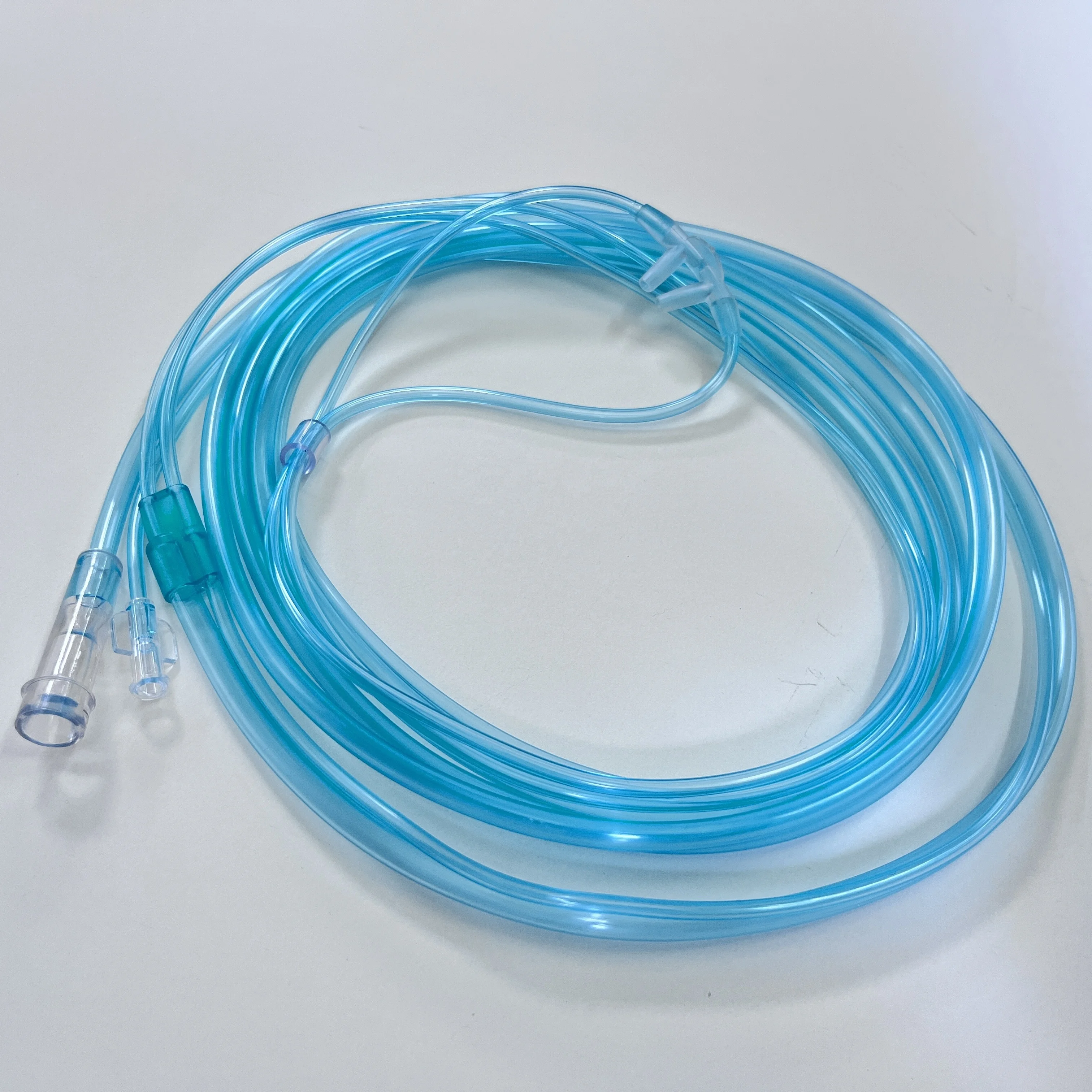 Medical PVC O2 and CO2 Sampling Nasal Cannula with Luer Lock Nasal Cannula
