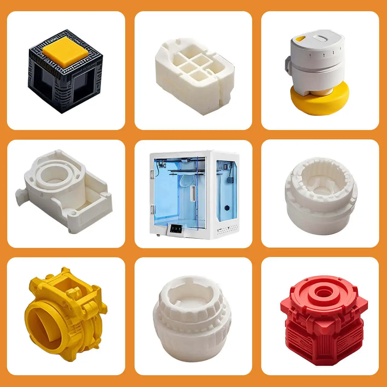 High-Precision 3D Custom Nylon PEAK Metal Printing for Dolls & Toys Rapid Prototyping with Smooth Painting Finish for Auto Parts