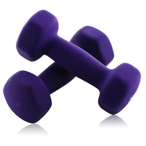 Hot Sale Custom Logo Gym Equipment Fitness Accessories Plastic Coated Dumbbell