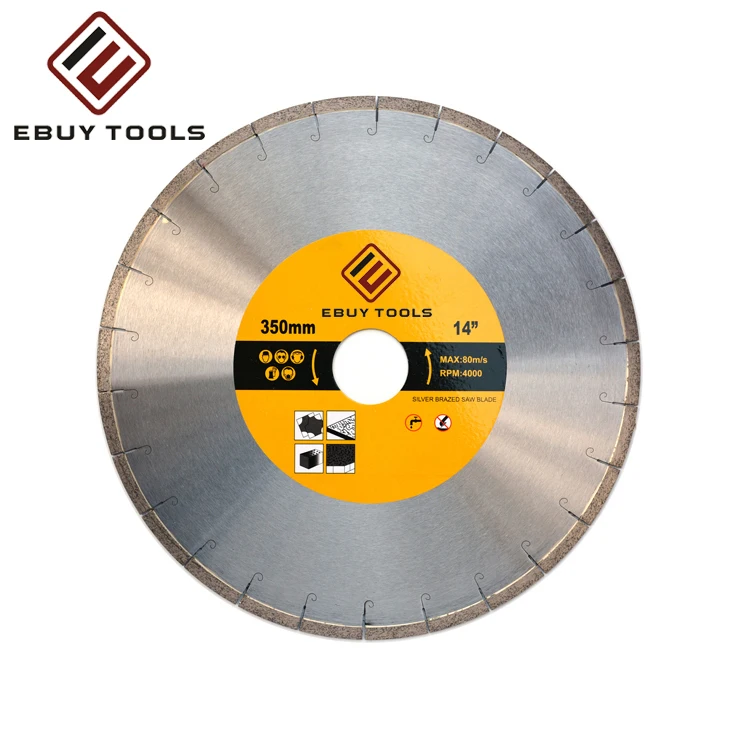 Chinese  Factory Great Quality Cutting Blade Dry or Wet Laser Welded Saw Blade For Concrete Stone Brick