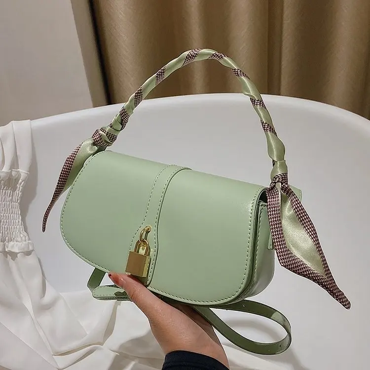 High quality Suede Leather clear pvc drawstring woman handbag 1688 online handbags scarf handle woman handbag