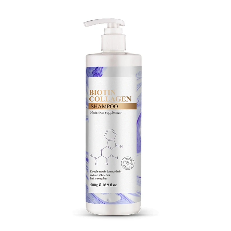 Hot Selling Hair Care Products OEM Shampoo Biotin Keratin Sensitive Scalp Nourishment Shampoo For Dehydrated Hair