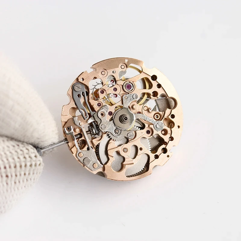 21 Jewels Original Japan Miyota Skeleton Automatic Mechanical 8n24 Movement