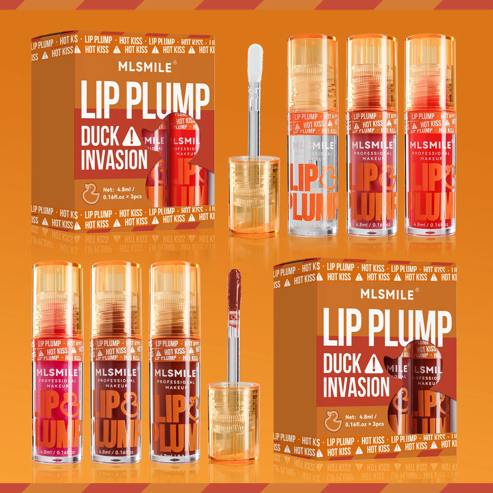 korean cute make up pink jelly glitter plumping lip plumper gloss lip stain glaze tint lipgloss liquid lipstick set kit makeup