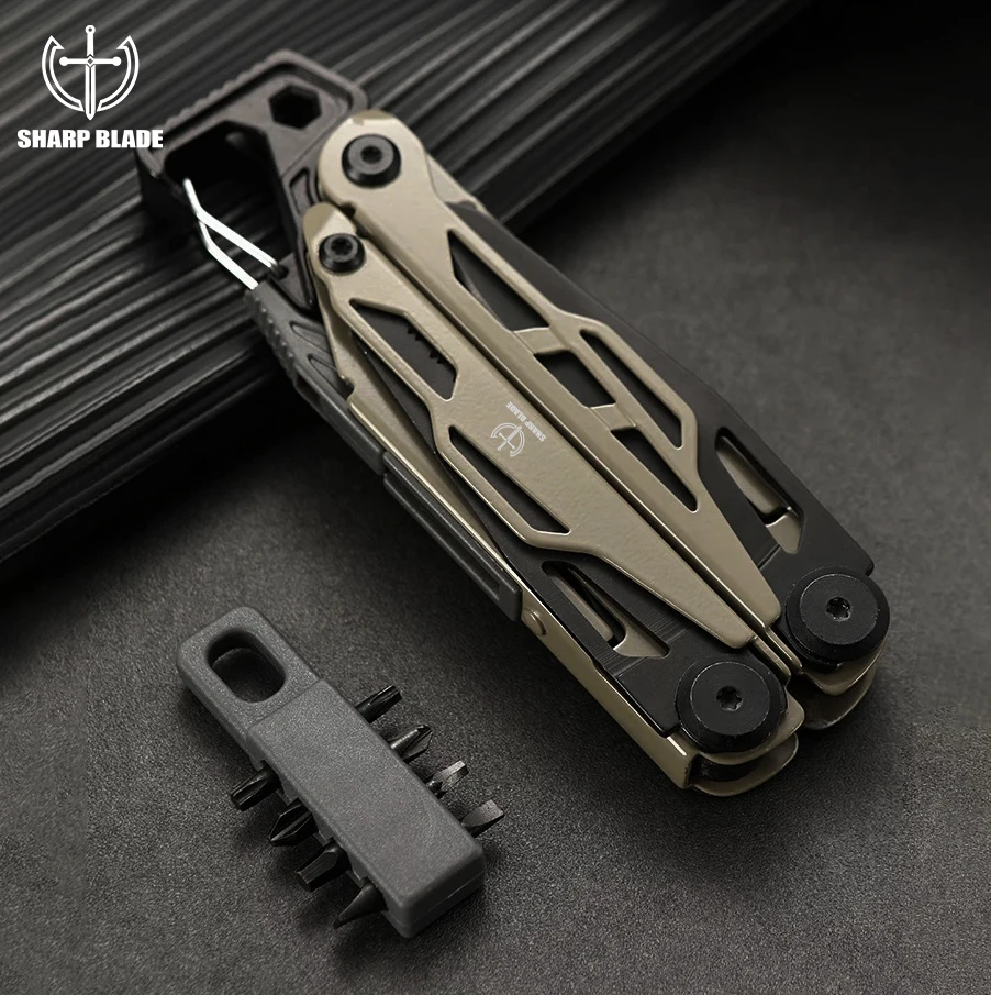 Multipurpose pliers high end folding pocketknife pliers hand tool 13 in 1 mini multi-function stainless steel plier