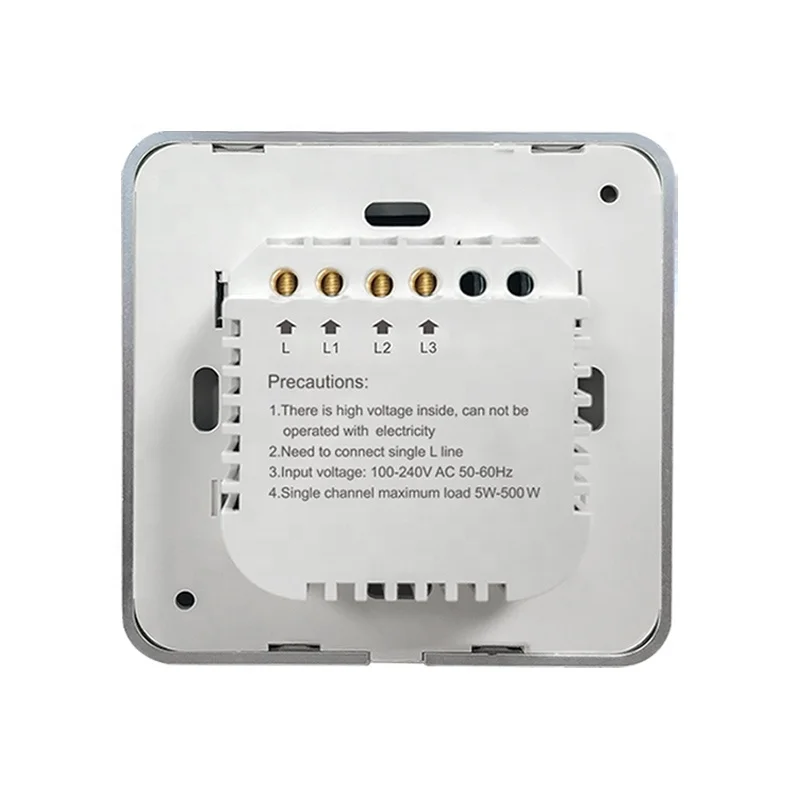 Amazon Alexa customized zigbee relay switch no neutral UK/EU Standard Yandex Alice 3 way light switch glass light switch