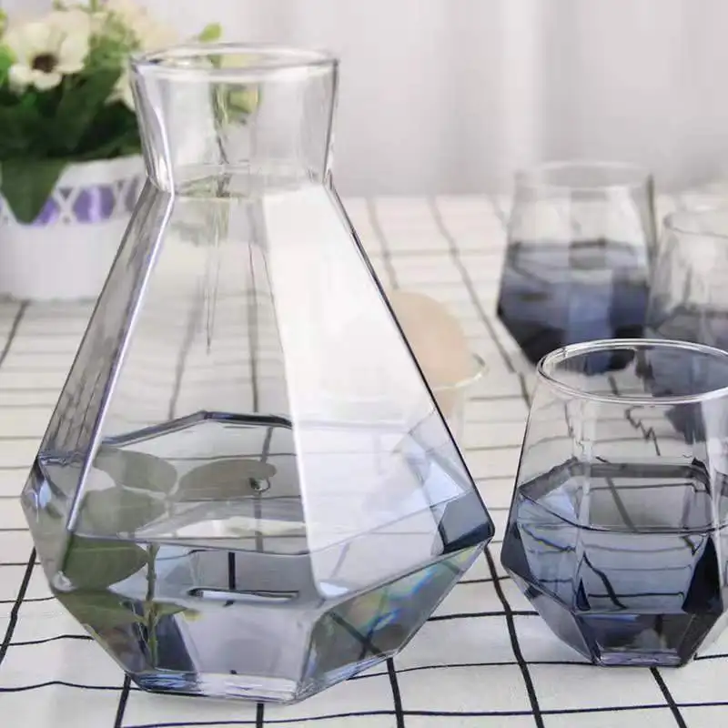 Набор геометрических кастрюль для воды с шестью призмами стопор бутылок бревенчатыми