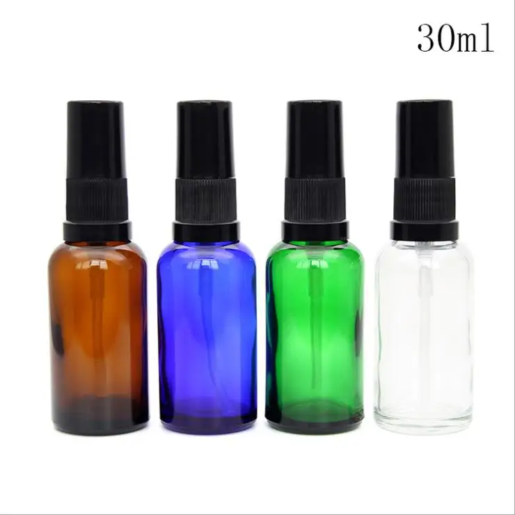 in stock!1/2 oz  15ml  amber empty cosmetic glass pump spray bottle perfume/essential oil bottle