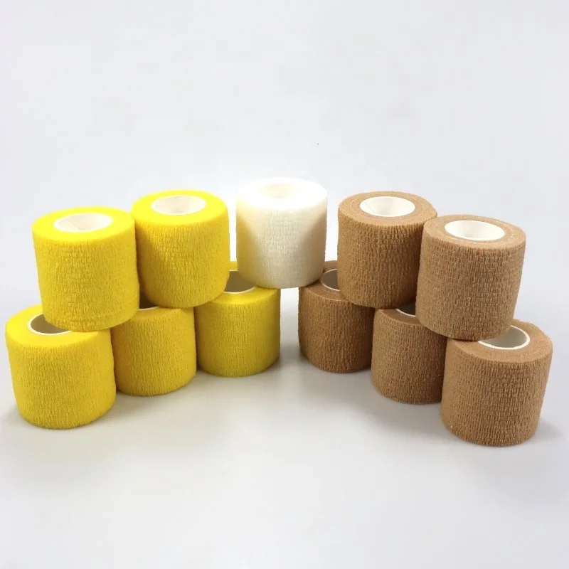 Elbow Tape Fitness Safety Football Socks Wrap Self Adhesive Cohesive Elastic Bandage