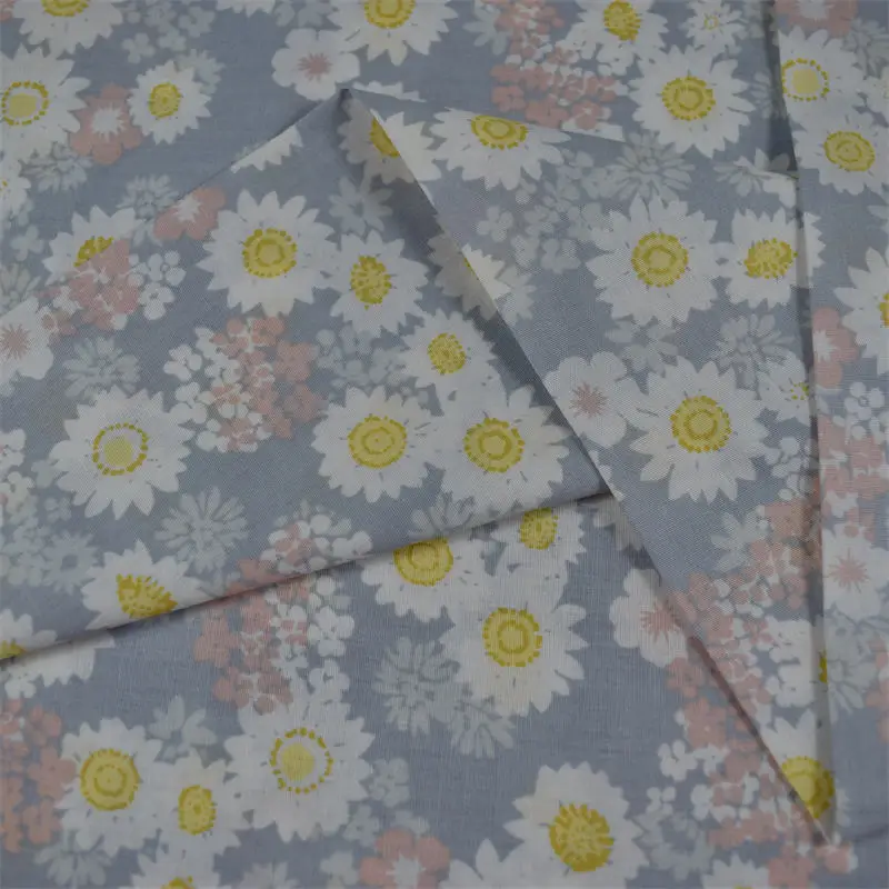 chinese custom digital printing eco-friendly textile 100% organic cotton beautiful  wholesale London lawn floral lawn  fabric