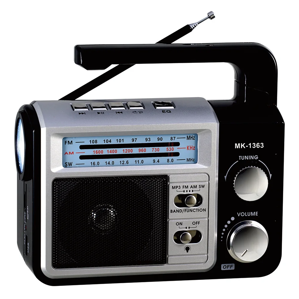 cmik mk-1363 oem best price fm radyo hand crank led light lamp record drm am fm earphone jack mp3 portable radio