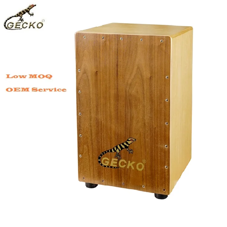 Wholesale price professional gecko percussion instrument wooden box drum support customization