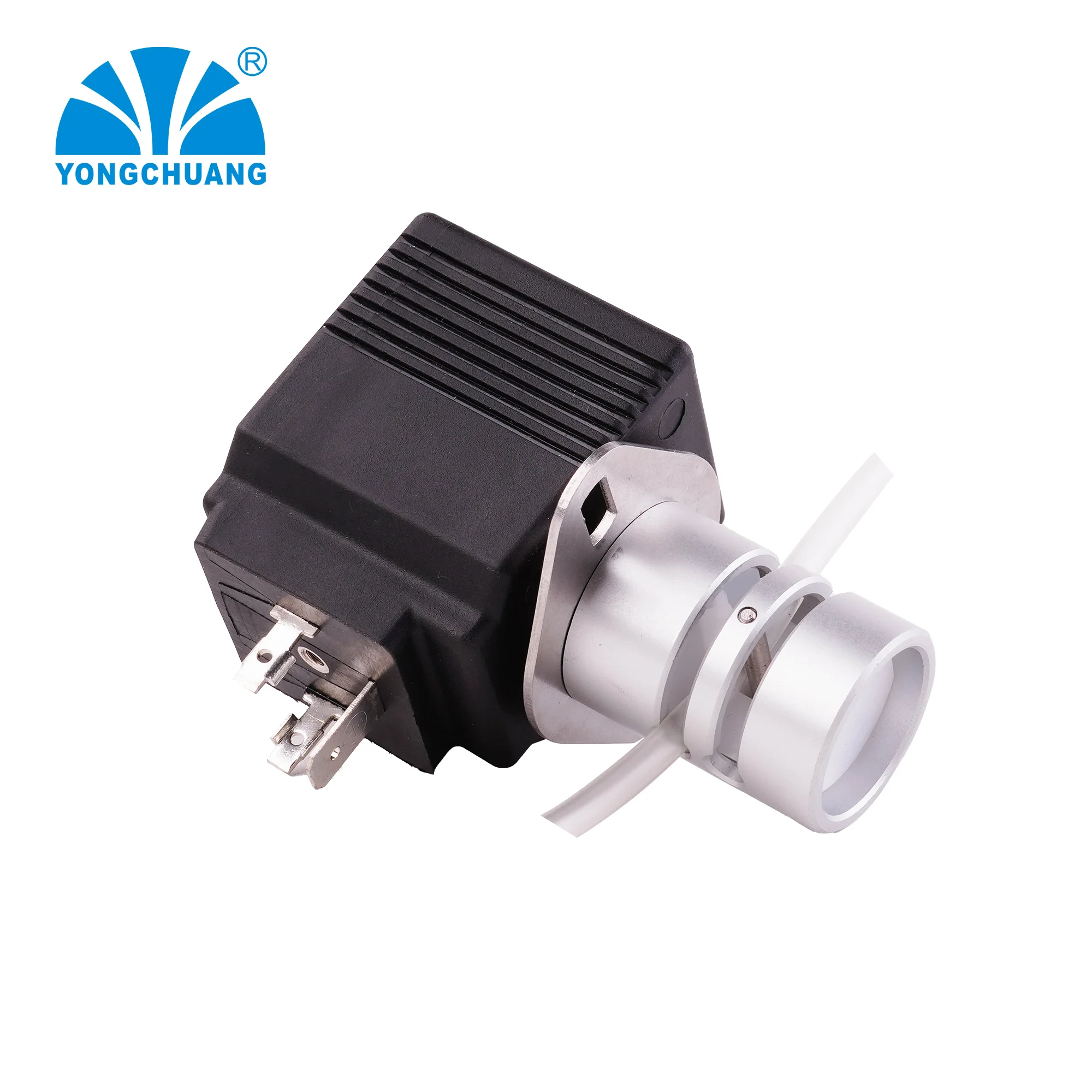 Yongchuang YCF22 double tube Pinch isolation solenoid valve 12V 24V for beverage milk medical analyzer use