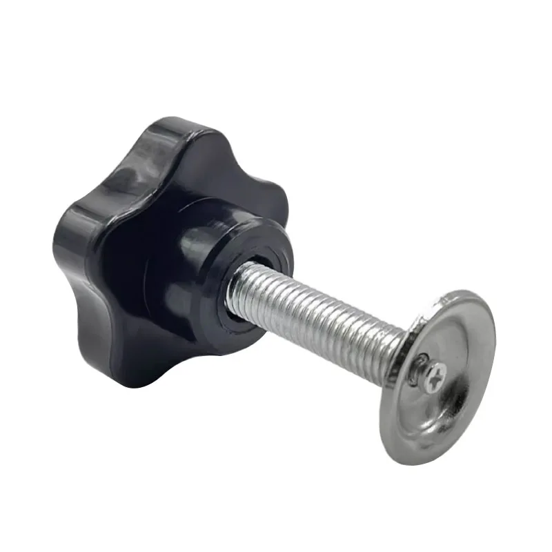 mechanical knob Handle Screw  Clamping Knob Screw Nickel Plating Star with Press plate