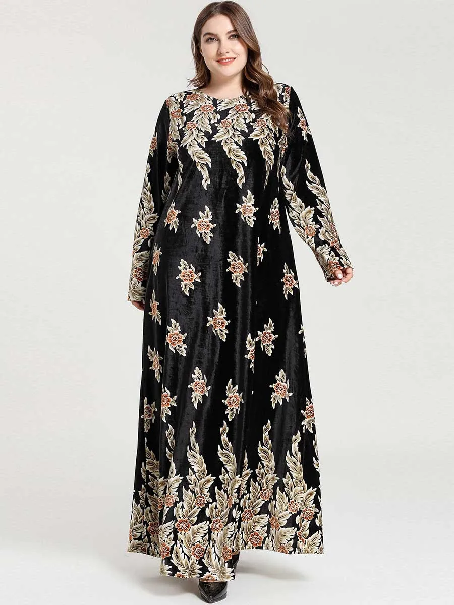 
Turkish Muslim Long Sleeve Maxi Dress Niqab Muslim Islamic Clothing Vestido Kaftan Dress Muslim Abayas From Dubai Women 2020 